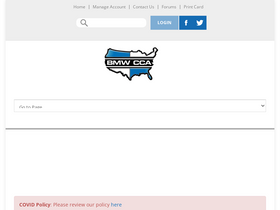 'bmwcca.org' screenshot