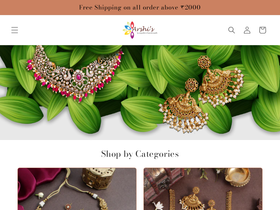arshis.in homepage screenshot
