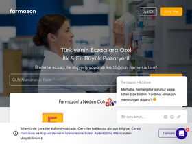 'farmazon.com.tr' screenshot