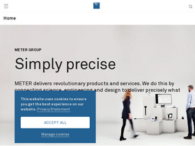 'metergroup.com' screenshot