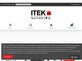 'itek-webwinkel.be' screenshot