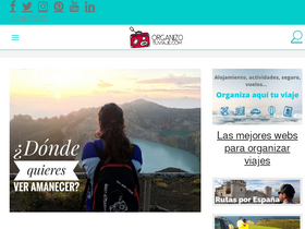 'organizotuviaje.com' screenshot