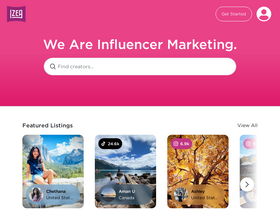 'izea.com' screenshot