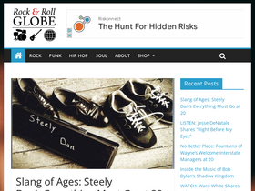 'rockandrollglobe.com' screenshot