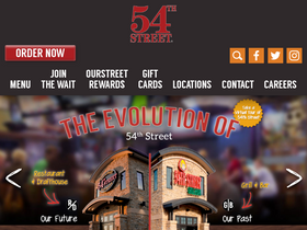 '54thstreetrestaurants.com' screenshot