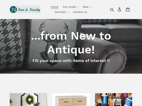 New & Nearly homepage screenshot
