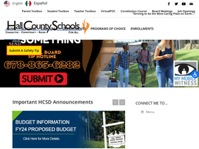 'hallco.org' screenshot