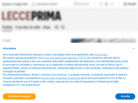 'lecceprima.it' screenshot