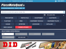 'piecemotoquad.fr' screenshot