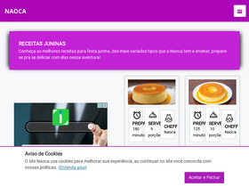 'naoca.blog.br' screenshot