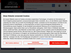 'autoersatzteile.de' screenshot
