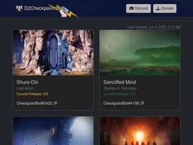 'd2checkpoint.com' screenshot