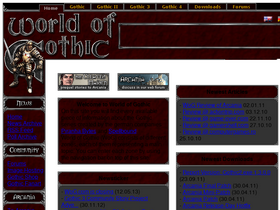 'worldofgothic.com' screenshot