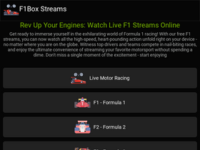 'f1stream.me' screenshot