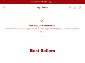 My Store website screenshot