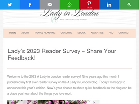 'aladyinlondon.com' screenshot