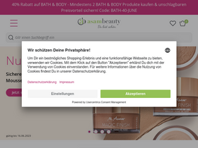 'asambeauty.com' screenshot