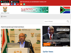 'sanews.gov.za' screenshot