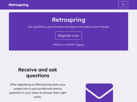 'retrospring.net' screenshot