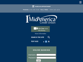 '1stmidamerica.org' screenshot