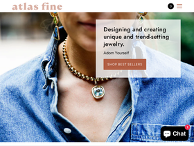atlasfine.com homepage screenshot