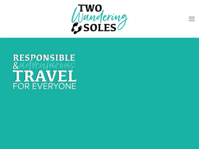 'twowanderingsoles.com' screenshot