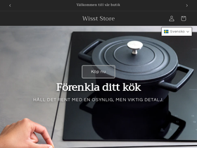 Wisst homepage screenshot