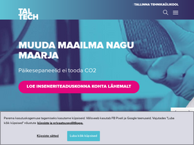 'taltech.ee' screenshot