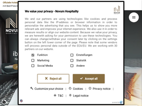 'novum-hotels.com' screenshot