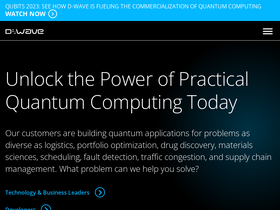 'dwavesys.com' screenshot