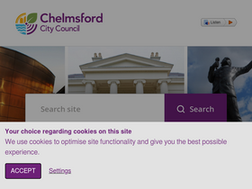 'chelmsford.gov.uk' screenshot