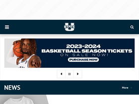 'utahstateaggies.com' screenshot