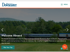 'amtrakdowneaster.com' screenshot