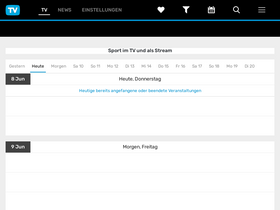 'tvsportguide.de' screenshot