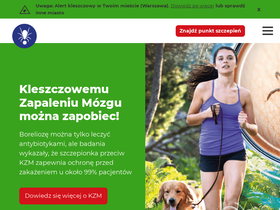 'kleszcze.info.pl' screenshot