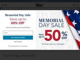 'morfurniture.com' screenshot