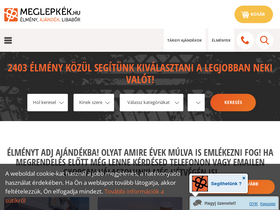 'meglepkek.hu' screenshot