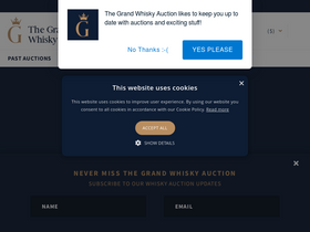 'thegrandwhiskyauction.com' screenshot