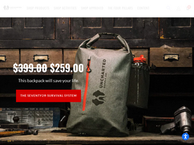 'unchartedsupplyco.com' screenshot