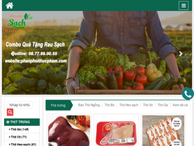 'phanphoithucpham.com' screenshot