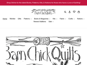 Barn Chick Quilts homepage screenshot