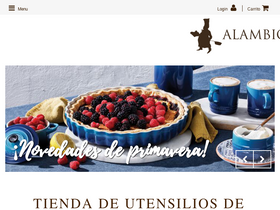 'alambique.com' screenshot