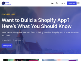 'codefrontend.com' screenshot