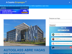 'agazetaempregos.com.br' screenshot