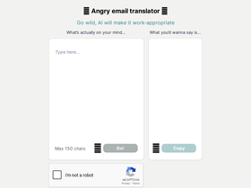 Angry Email Translator - Transforms angry emails to professional; enhances communication with AI-powered rephrasing.