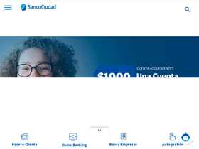 'bancociudad.com.ar' screenshot