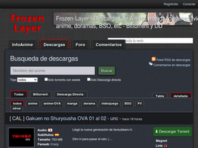 'frozen-layer.net' screenshot