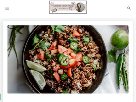 'sandraseasycooking.com' screenshot