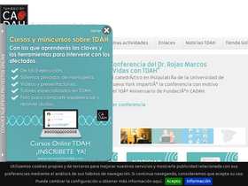 'fundacioncadah.org' screenshot
