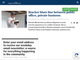 'nogalesinternational.com' screenshot